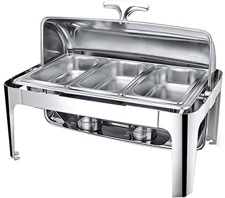 Chafing Dish, Electric Food Warmer Chafer Chafing Dish, Commercial Rectangular Buffet Servers and Warmers - Keep Food Being Fresh and Delicious - 9L