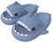 ChayChax Ciabatte Squalo Estive Open Toe Donna Uomo Bambini Coppia Ciabatte da Doccia con Squali Simpatico Cartone Animato, Sandali da Doccia Antiscivolo per Donna Uomo，Blu Foschia，34/35 EU