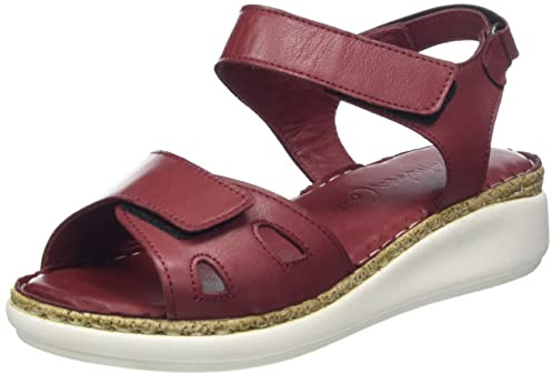Andrea Conti Women's Sandals, Bordeaux Red, 7 Women