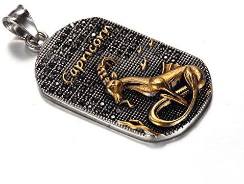 LODMLOER Sternzeichen Sternzeichen Konstellation Horoskop Anhänger Halskette – 12 Konstellationen Horoskop Astrologie Amulett Anhänger Halskette Geburtstagsgeschenke Herren/Damen Schmuck