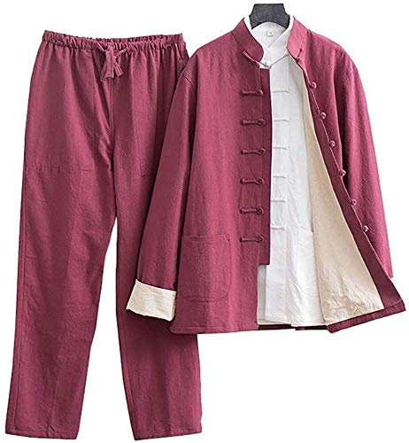 Vier-Jahreszeiten-Tai-Chi-Uniform-Set, Kampfsportanzug, Herrenhemd, Hanfu-Tang-Anzug, chinesischer Stil, Kungfu-Jacken, langärmelige Baumwolle, Tai-Chi-Uniform für Jugendliche, Zen-Meditation,
