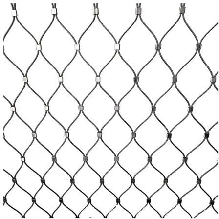LXBAMKEA Costumbre Red De Cuerda De Alambre Acero Inoxidable, Malla Cables Flexibles Límite De Protección, Exterior Cerca Campo Fútbol Granja Jardín, Red Anticaída para Balcón (Color : Custom, Size