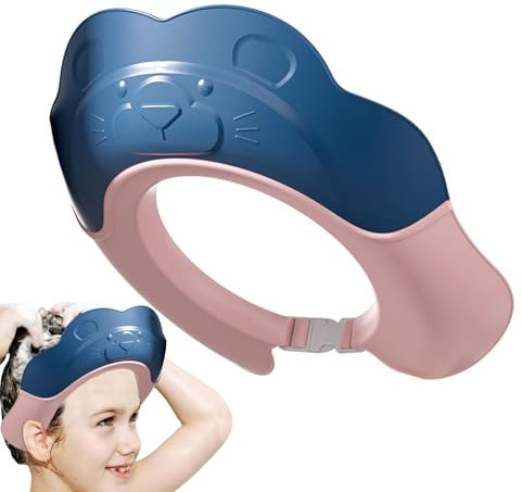 Duschhauben für Kinder, Baby-Duschhauben-Schutz, Kinder-Shampoo-Dusch-Badehaube, Baby-Duschhaube, verstellbarer Haarwasch-Shampoo-Schutz, Baby-Visier für Augen- und Ohrenschutz