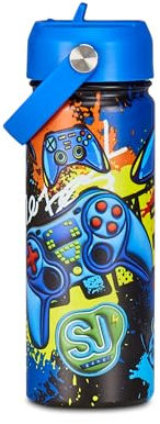 SJ GANG STYLE JAM GANG Borraccia Termica in Acciao Inox, Blu, 0,5 L, Borraccia Scuola e Tempo Libero, Bambino