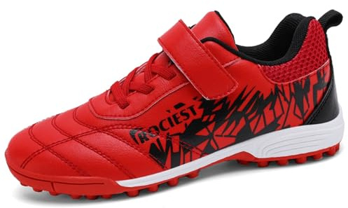 BAODLE Chaussures de football pour enfant garçon - Chaussures en salle TF - Chaussures de football en plein air - Gazon synthétique - Chaussures d'entraînement professionnelles