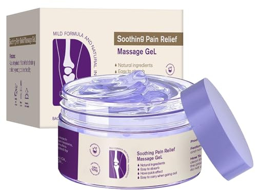 Ourlyard Turmeric & Emu Oil Joint Soothing Pain Relief Massage Gel, Gel viola sollievo dolore articolare, Crema di flessibilità articolare, Crema alla curcuma per Massaggi a Articolazioni