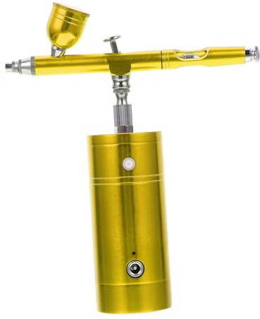 UTHCLO Kit Aérographe Électrique Portable Compresseur USB Rechargeable, Stylo Pulvérisateur Léger pour Peinture Précise, pour Travaux Artistiques et Retouches