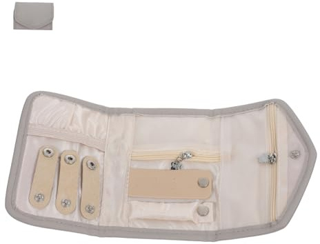 Cabilock Bolsa Pequeña Para Guardar Joyas: Estuche De Viaje Plegable Para Guardar Pendientes, Anillos, Collares Y Pulseras. Mini Caja Portátil.