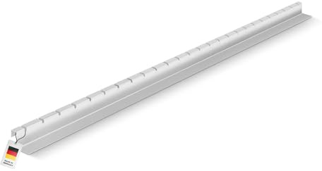 blizz-z terraflex alu Abstandsprofil Aluminium - Länge: 2 m - 1 Stück | H: 28 mm x T: 44,5 mm - Fassadenanschluss, Kiesfangleiste, Abschlussleiste für Terrasse, Balkon rostfrei - Made in Germany