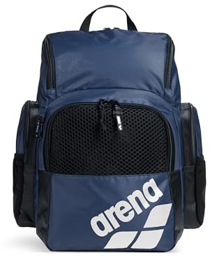 ARENA One Go Backpack Swimming Athlete Sports Gym Rucksack Multisport Daypack Medium Size Training Gear Equipment Swim Bag for Men and Women, 35 Liters, Navy Blue
