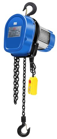 Heavy-Duty Remote Control Chain Hoist - 1 Ton Capacity, G80 Galvanized Chain, Industrial Steel For Garages, Factories, Docks(3M)