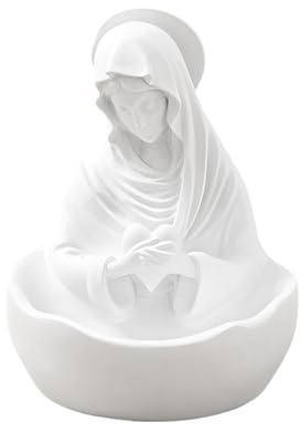 Dayysiuy Rosenkranz Halter - Heilige Mutter Gottes Figur Rosenkranzhalter,Katholisches Heilige Skulptur Home Decor für Kommunion Tisch Wohnzimmer Eingangsbereich