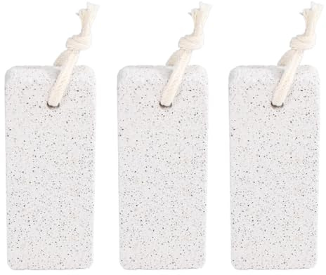YUVKIN Pietra Pomice Naturale Confezione da 3, Rimuovi Calli per Piedi e Mani, Pomice per Piedi Esfoliante, Lavica per Pedicure, Pietre Naturali per la Rimozione Perfetta di Calli e Pelle Indurita