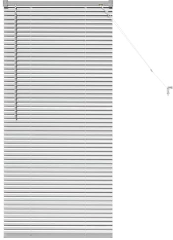 Gecheer Persiane Veneziane in Alluminio Argento, Tenda per Finestra con Lamelle Orizzontali, Design Moderno per Controllo Luce e Privacy, Soggiorno o Camera da Letto