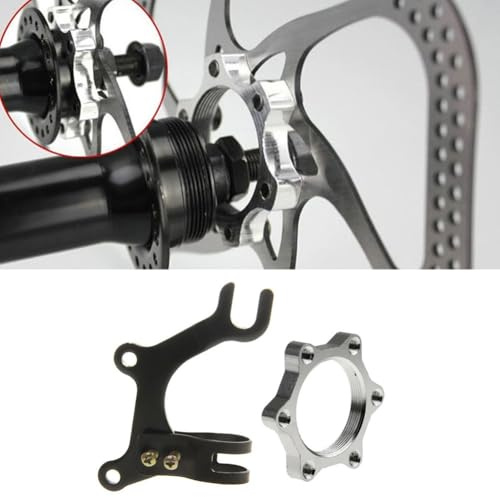 Violiica Scheibenbremsenhalterung für Fahrrad, 48 mm Lochabstand 20 mm Innendurchmesser, CNC-Aluminium-Adapter zum Aufrüsten von Felgenbremsen auf Scheibenbremsen