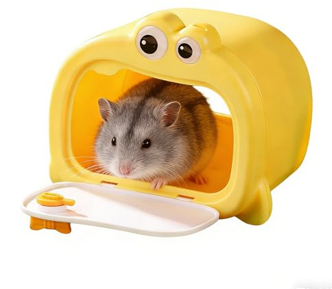 Smådjur Bed-magnetisk Design Skydd, Husdjur Hus Hamster Möss Habitat, Sugar Glider Bur, Transparent gömstuga, Lätt att rengöra häckningsbox, Modernt Gnagartillbehör | För husdjur