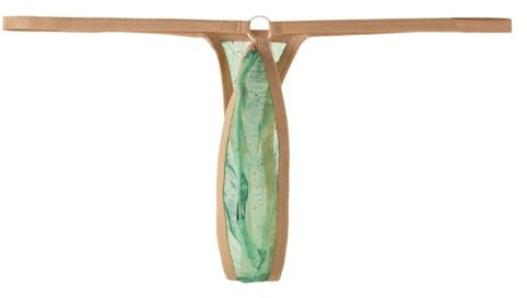 Generico Perizomi String e Tanga Uomo in Mesh Traspiranti Comode Thong T-String Sexy Intimo a Vita Bassa Perizoma Classico Maschile Elasticità Lingerie G String Mini Slip