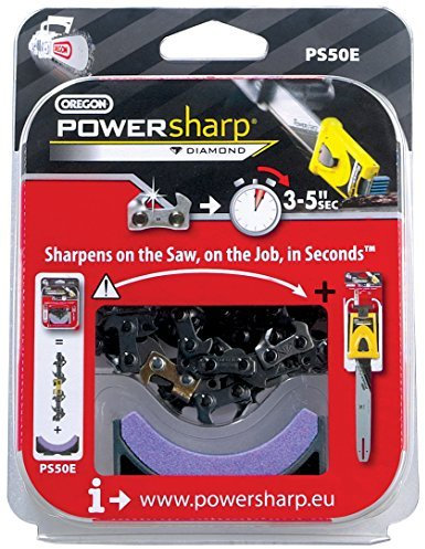 OREGON PS50E 50 Drive Links Powersharp Chainsaw Chain with Sharpening Stone by OREGON