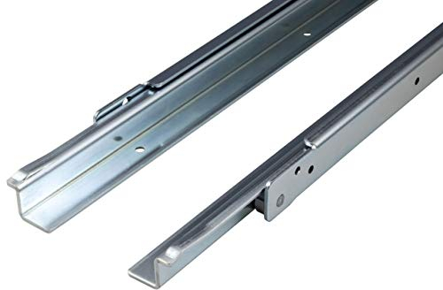 Gedotec Guida per cassetti ad estrazione parziale 800 mm Guida per cassetti a montaggio superficiale | FR206 | portata 100 kg | acciaio zincato