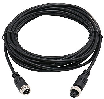 Yeung Qee 4 broches de voiture câble d'extension vidéo mâle vers d'aviation Femaler Plug vidéo et cordon d'alimentation Shield câble AV étanche et résistant 3M