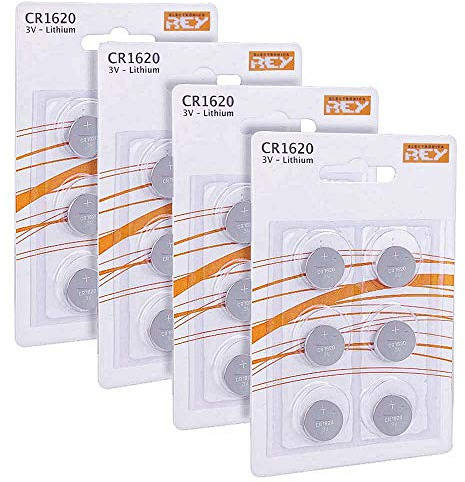 Lot de 24 Piles CR1620 3V, Pile Bouton au Lithium Alcaline