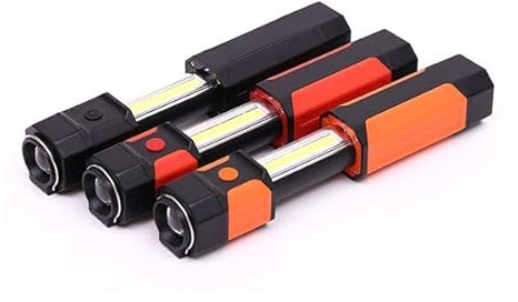 Lampe Torche de Poche à Double Eclairage LED CREE XPE & COB - Bleu