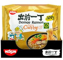 Nissin Demae Ramen Japanese Curry, Instant-Nudeln japanischer Art 10er Pack | Milder Curry-Genuss mit asiatischen Gewürzen, vegetarisch. Fertig zubereitet in nur 3 Minuten.