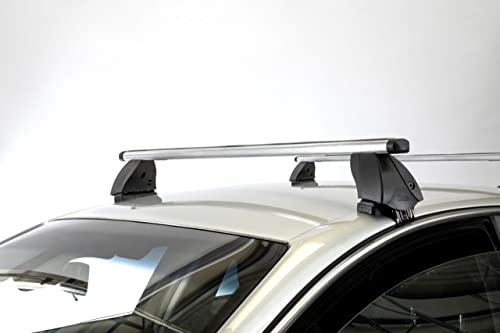 RIC-K1 PRO ALU Dachträger aus Aluminium für Renault Modus (5-Türer) von 2004 bis 2013 mit Standarddach - TÜV-GS-geprüft