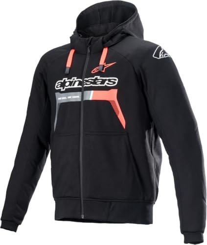 Alpinestars Chrome Ignition Hoodie – Aramidverstärkt – Schwarz – Schutz für Stadtfahrer