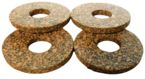 10 Stück Gummikork M10 30 mm x 10 mm x 4 mm Manufaktur Martinshof Unterlegscheibe Kork, Unterlegscheiben Beilagscheiben U-Scheibe Scheiben Karosseriescheiben Distanzhülsen Distanzstücke Rund Hülsen