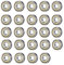24 Stück Kugellager, 608 ZZ Kugellager, Double Shielded Miniatur Rillenkugellager, für Skateboards, Roller, Inline Skates
