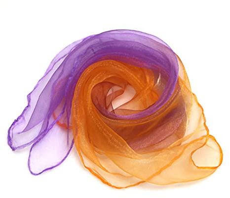 CIYODO 20 Stück Nylon Tanzschals Jonglierschals Schals Für Bühnenperformance Und Dekoration Geeignet Für Kinder Und Tanzgruppen
