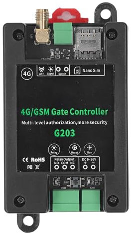 Apricancello 3G 4G GSM, Telecomando per Accesso Porta Garage Supporta 1001 Utenti APP Luce di Controllo Remoto Interruttore Remoto GSM Interruttore relè Apriporta con Quadrante