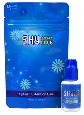 P-Beauty Wimpernkleber für Wimpernverlängerung, Sky Glue Type D+ 5ml - Ultra Starker Halt - für 3D oder Volumentechnik - Trocknungszeit 2 Sekunden - Haltbarkeit 5-6 Wochen Wimpernkleber dauerhaft