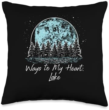 Ways to My Heart Lake Traveler Lakes Exploration Lagoon Throw Pillow