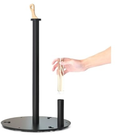 Vertical Paper Towel Holder with Plastic Wrap Storage Holder and Spray Bottle Kitchen Countertop Organizer for Napkins and Paper Rolls