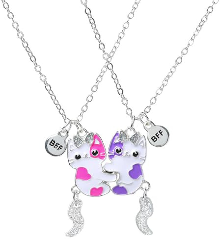 collana bambina collana amicizia collana abbraccio Collana dell'Amicizia Best Friends per 2,Gioiello Abbinato per l'Amicizia Regalo Compleanno/Damigella d'Onore,Regalo per Signore,Ragazze e Sorelle