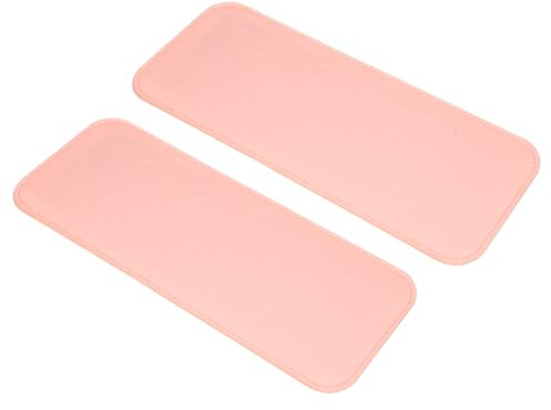 sourcing map 2 pezzi base in feltro, 30,6 x 12,7 cm, rettangolari, per borse a tracolla, zaini, colore rosa