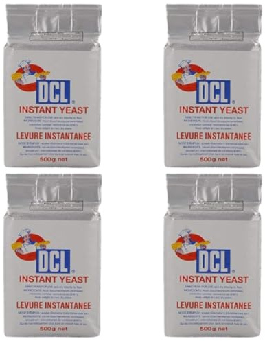 Instant Dry Yeast 4X500g - Fast-Acting Yeast for Baking Bread, Pizza, Dough, Artisan Recipes - Rapid Rise for Consistent Baking Results