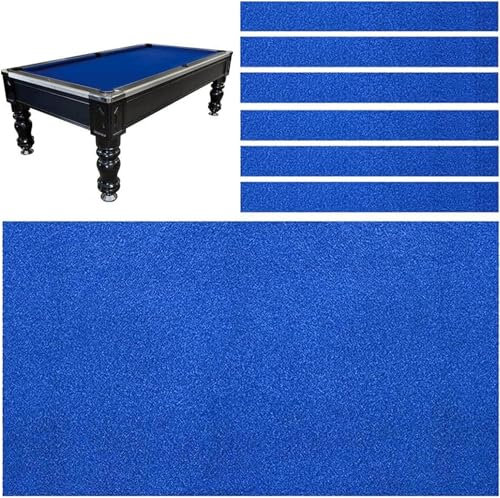 LXJBBD Billardtisch Filz Snooker Tuch mit 6-teiligem Seitenwickel für Indoor-Sport - Langlebiger Tisch