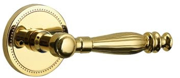 NIKOIDIC Lussuosa serratura magnetica retrò for porta interna, silenziosa, senza distinzione tra maniglia sinistra e destra con serratura.(Brightsilver)