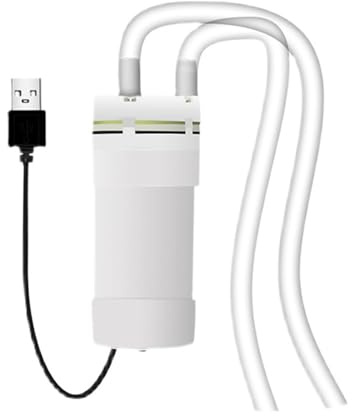 Mini Wasserpumpe, 5V Wasserpumpe Selbstansaugende, Klein Selbstansaugende Pumpe USB-Betriebene Vakuumpumpe, Elektrische Mini Pumpe Wasser mit 1M PVC Schlauch (1 Meter)