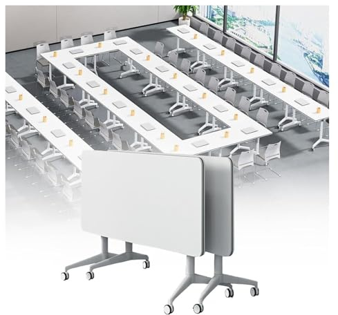DMBBSAPBSH Besprechungstisch klappbar, Konferenzraum-Schulungsraum-Klapptisch mit mobilem Schulungstisch for das Büro-Heimklassenzimmer(2pack,55.1in)
