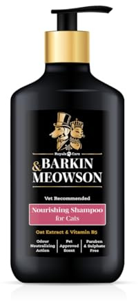 Barkin & Meowson Nourishing Cat Shampoo with Oat Extract, 350ml