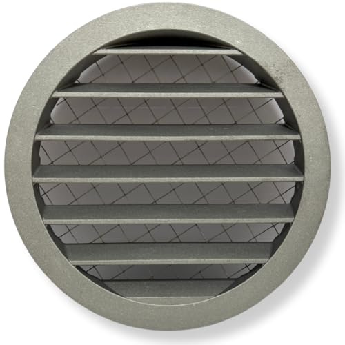 Home Melody Frischluftgitter DN 200 (Ø 200 mm) aus Aluminium – rundes Wetterschutzgitter, wetterfest & langlebig für Bad, Küche, Keller oder Außenwand Belüftung
