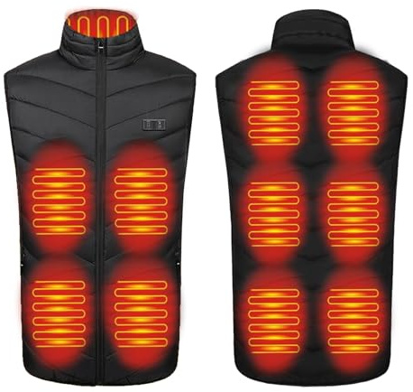 Manteau Femme Hiver, Chasse Camping Chauffant pour Homme avec Veste Chauffante Homme Gilet Lavable en Machine Gilet Chauffant pour Ski Randonnée Moto