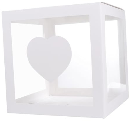 CONGARTENO Durchsichtige als und Ballon Hartfaser Dekorationsbox Dekorative Pvc Leicht zu Bedienen Gastgeschenkballonbox für Party und Feierdeko