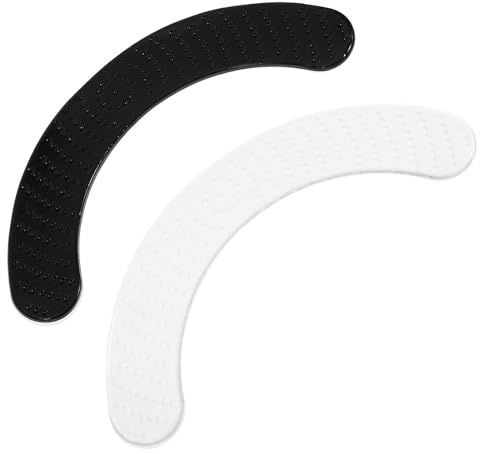 SUPVOX 2 Stück Silikon Drum Dämpfer Pads Transparent Schwarz Wiederverwendbare Trommeldämpfer mit Haftung Geräuschreduzierende Dämpfermatten für Schlagzeug Übung