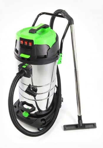 ASPIRADORA INDUSTRIAL SECO Y HUMEDO 3600 W TRIPLE MOTOR ACERO INOX. 100 L