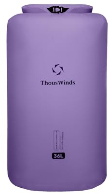Thous Winds Waterproof Dry Bag - 36L Large Capacity Roll Top Waterproof Dry Sack Keeps Gear Dry for Kayak, Hiking, Camping Outdoors